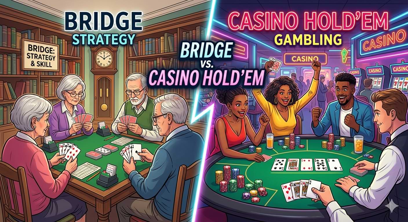 Bridge vs. Casino Hold’em: Where Strategy Ends and Gambling Begins?